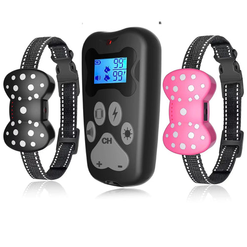 2-Dog Remote Training Collars with 3000Ft Range