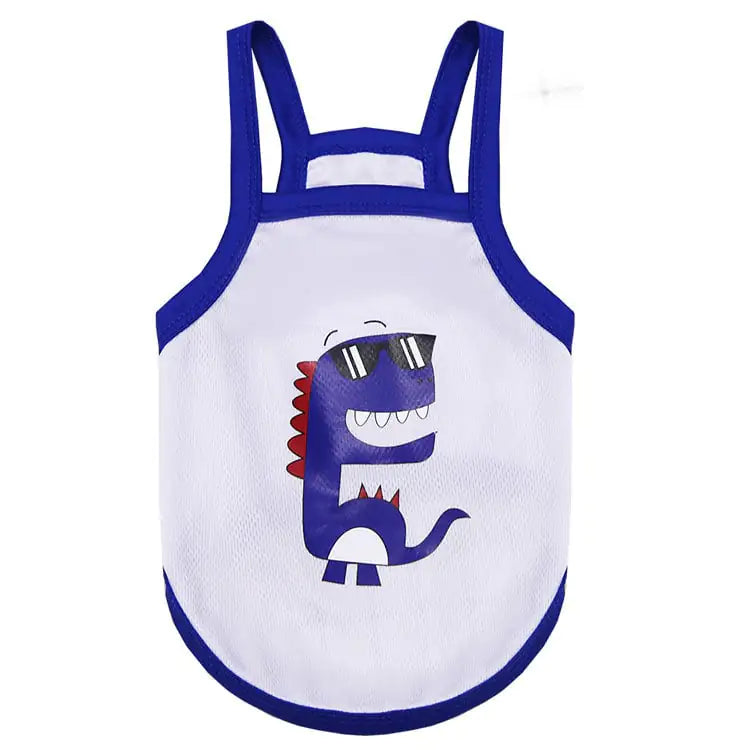 Breathable Mesh Camisole for Pets - Avocado Design