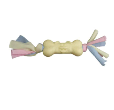 TPR Dog Bone Cotton Cloth Strips for Teeth Relief